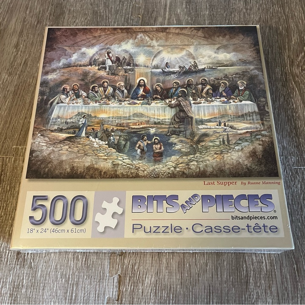 NEW Sealed Bits & Pieces Jigsaw Puzzle The Last Supper 500 pc 18"x24" Religious